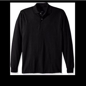 NWOT Jerzees Spot Shield Long Sleeve Polo Shirt